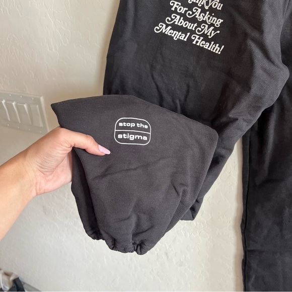 The Mayfair Group mental health awareness black joggers - Picture 4 of 9